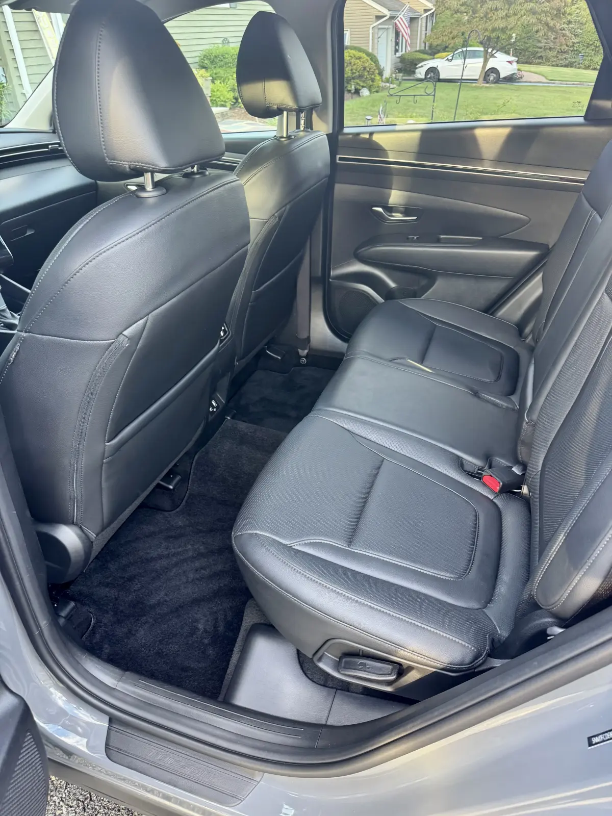 Car smells like mildew after rain? Check rear footwell carpet like this Hyundai Tucson