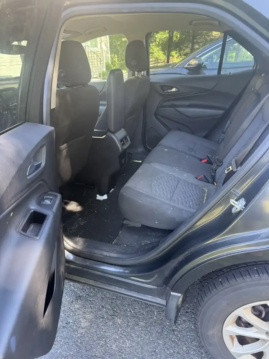 Back seat after deep interior detail in Morris County NJ